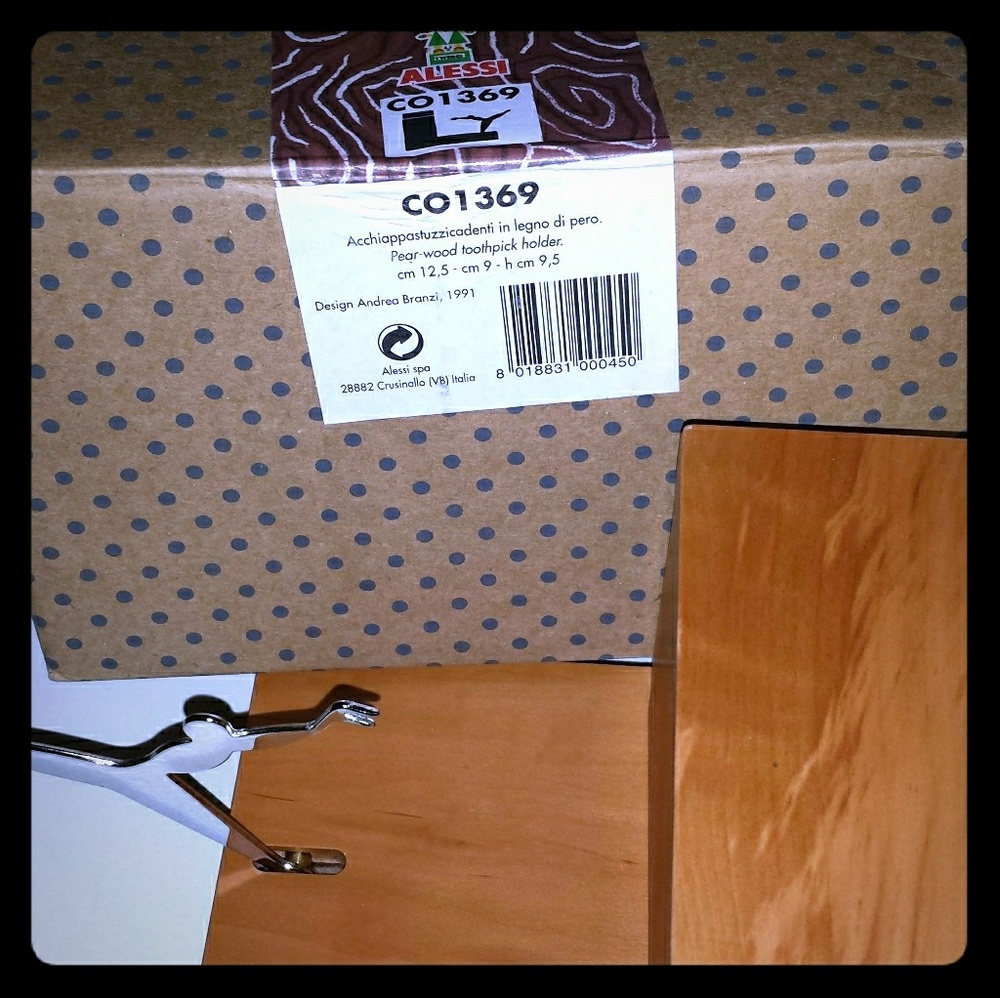 Alessi gourmet cheese grater and toothpick dispens